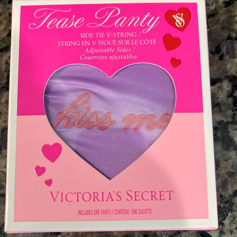 Victoria’s Secret side tie V string panty.